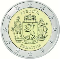 2 Euromunt van Litouwen uit 2019 met het motief Samogitien 