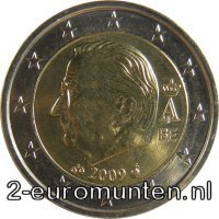 Portret en monogram van Koning Albert II van België