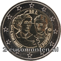  2 Euromunt van België uit 2011 met het motief  100ste verjaardag van de eerste vrouwendag in België