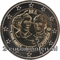 2 Euromunt van België uit 2011 met het motief 100ste verjaardag van de eerste vrouwendag in België