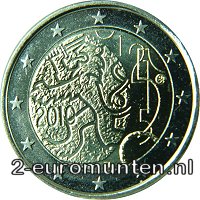 2 Euromunt van Finland uit 2010 met het motief 150 jaar Munt van Finland