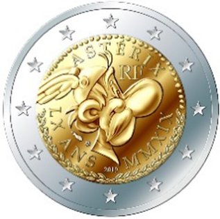 2 Euromunt van Frankrijk uit 2019 met het motief 60 jaar Asterix