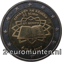 2 Euromunt van Ierland uit 2007 met het motief Verdrag van Rome