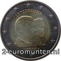 2 Euromunt van Luxemburg uit 2006 met het motief 25e verjaardag Erfgroothertog Willem