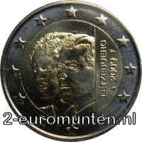 2 Euromunt van Luxemburg uit 2007 met het motief 90e Verjaardag van de troonsbestijging van Groothertogin Charlotte