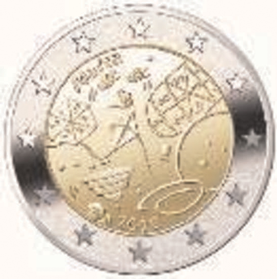 2 Euromunt van Malta uit 2020 met het motief Spelen