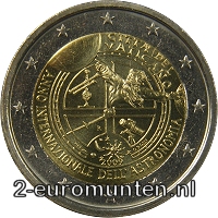 2 Euromunt van de Vaticaanstad uit 2009 met het motief Internationaal jaar van de astronomie